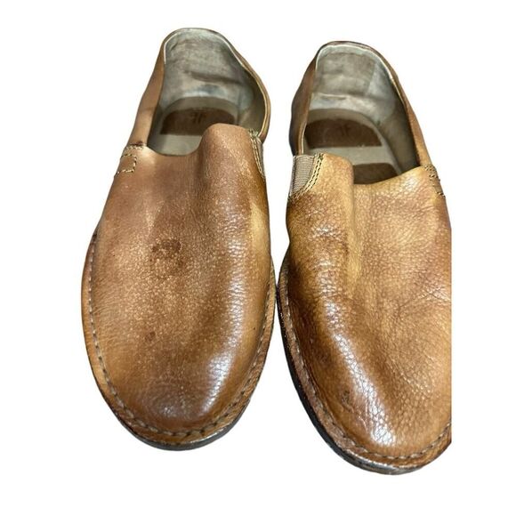 FRYE MONTAUK A LINE 80521 MENS BROWN LEATHER LOW TOP CASUAL LOAFERS SHOES sz 7 - Picture 4 of 12